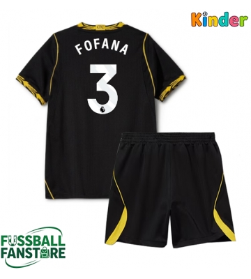 Chelsea Wesley Fofana #3 Replik Auswärtstrikot Kinder 2026-27 Kurzarm (+ Kurze Hosen)